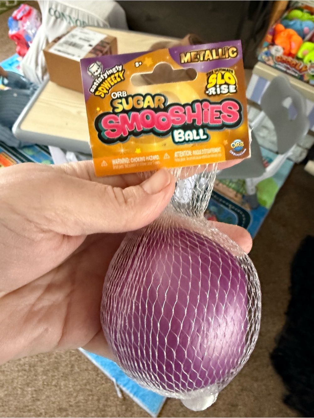 Orb Toys- SUGAR Smooshies Ball- Metallic- NEW
